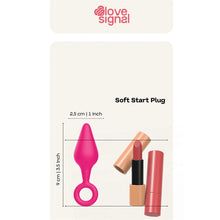 Carregar imagem no visualizador da galeria, Plug anal com argola de segurança - Soft start plug - Love signal
