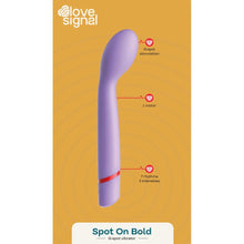 Carregar imagem no visualizador da galeria, Vibrador vaginal e ponto G - Lilás - Spot on Bold - Dream Toys
