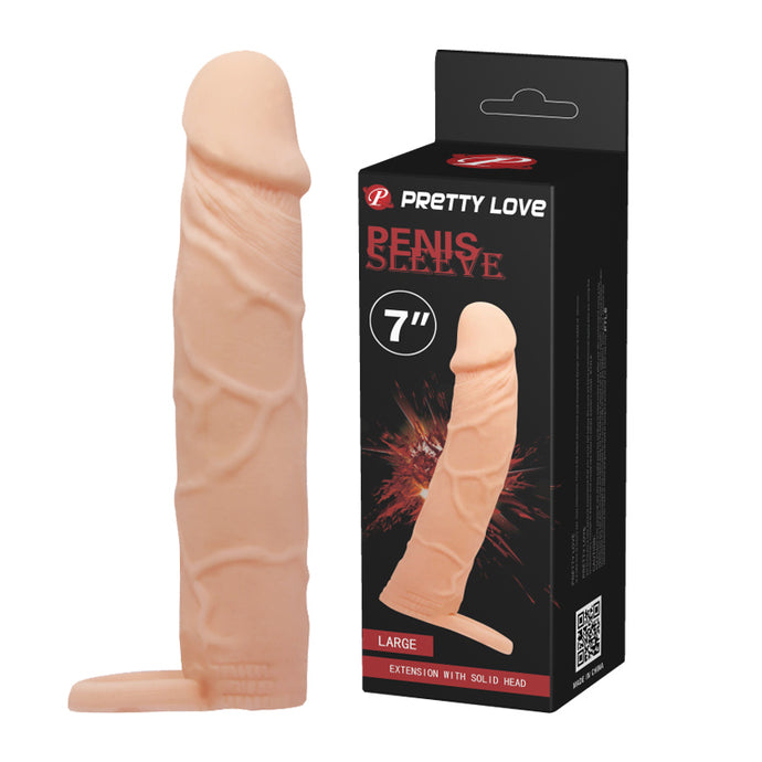 Manga Peniana com Anel - 17cm - Penis Sleeve - Pretty Love