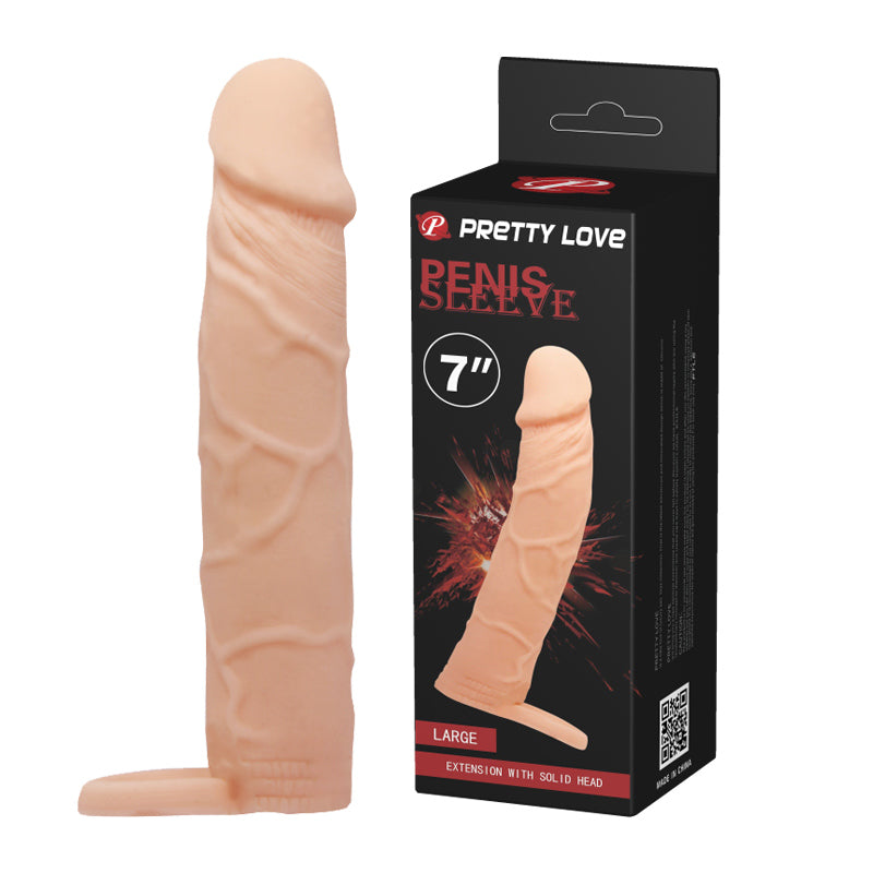 Manga Peniana com Anel - 17cm - Penis Sleeve - Pretty Love