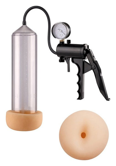 Bomba manual para aumentar o pénis com medidor de pressão e Masturbador - Penis enlarger - Menzstuff