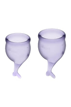 Carregar imagem no visualizador da galeria, Conjunto de 2 copos menstruais reutilizáveis - Feel secure - Satisfyer
