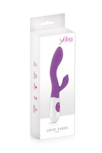 Vibrador Vaginal e Ponto G com Estimulador de Clitóris - Roxo - NAYA - Yoba