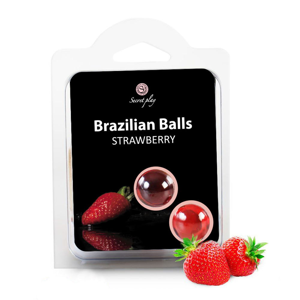 2 Bolas Lubrificantes Brazilian Balls - Aroma Morango – Secret Play