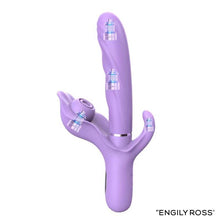 Carregar imagem no visualizador da galeria, Vibrador vaginal com movimento de sobe e desce e estimulador de clitóris por pulsação e ondas de pressão - Apollo - Engily Ross
