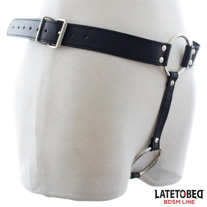Cinto de castidade / Arnês tipo tanga - Ajustável - Chastity String Pants - Latetobed