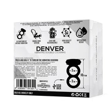 Carregar imagem no visualizador da galeria, Anel duplo vibratório para pénis e testículos - recarregável - DENVER - Tardenoche
