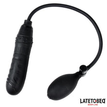 Carregar imagem no visualizador da galeria, Dildo insuflável preto - 16.5 cm - Inflatable dildo - Latetobed
