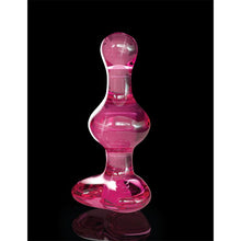 Carregar imagem no visualizador da galeria, Plug anal em vidro - Coração - 9.9cm - Rosa - N0. 79 - Icicles
