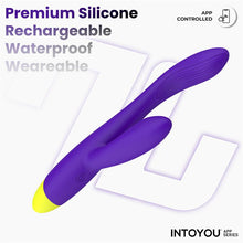 Carregar imagem no visualizador da galeria, Vibrador vaginal com estimulador de clitóris com APP - Lyra - IntoYou
