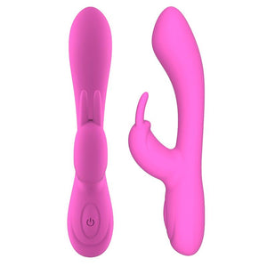 Vibrador com Estimulador de Clitóris Totalmente Flexível - Mauve - Tarde Noche