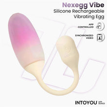 Carregar imagem no visualizador da galeria, Ovo vaginal vibratório com APP - Nexegg - Branco e rosa - IntoYou
