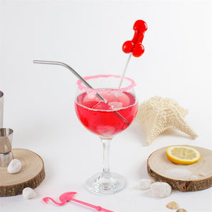 Chupa de goma em forma de pénis - com 4.8% de álcool - Daiquiri de Morango - Secret Play