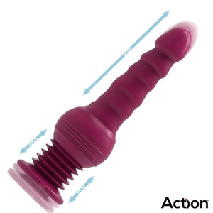 Vibrador com movimento sobe e desce - 24 cm - Jet Thruster Rocket - Double Action