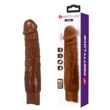 Carregar imagem no visualizador da galeria, Vibrador realístico castanho - 23.8cm - Rufus - Pretty Love
