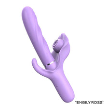 Carregar imagem no visualizador da galeria, Vibrador vaginal com movimento de sobe e desce e estimulador de clitóris por pulsação e ondas de pressão - Apollo - Engily Ross
