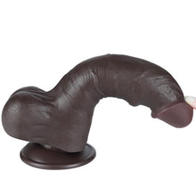 Carregar imagem no visualizador da galeria, Dildo deslizante com dupla camada 8” - Castanho - 20 cm - Sliding Skin - LoveToy
