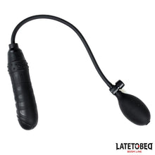 Carregar imagem no visualizador da galeria, Dildo insuflável preto - 16.5 cm - Inflatable dildo - Latetobed
