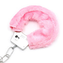 Carregar imagem no visualizador da galeria, Algemas de metal com pêlo - Rosa - Fur Love Cuffs
