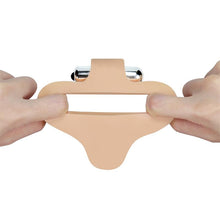 Carregar imagem no visualizador da galeria, Strap-on para dupla penetração com anel vibratório - 14 cm - The Ultra Soft Double
