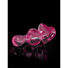 Carregar imagem no visualizador da galeria, Plug anal em vidro - Coração - 9.9cm - Rosa - N0. 79 - Icicles
