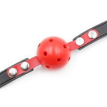 Carregar imagem no visualizador da galeria, Mordaça com bola respirável e cadeado - 4,4cm - Lo king ball gags - Latetobed
