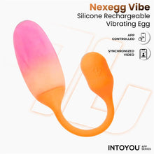 Carregar imagem no visualizador da galeria, Ovo vaginal vibratório com APP - Nexegg - Laranja e roxo - IntoYou

