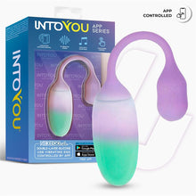 Carregar imagem no visualizador da galeria, Ovo vaginal vibratório com APP - Nexegg - Verde e roxo - IntoYou
