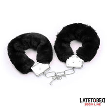 Carregar imagem no visualizador da galeria, Kit BDSM com 3 peças em preto - Feather bondage 3pcs set - Latetobed

