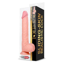 Carregar imagem no visualizador da galeria, Dildo deslizante com dupla camada 9” - Bege - 22.8 cm - Slidy flesh - Intoyou
