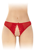 Carregar imagem no visualizador da galeria, Cueca em renda vermelha - Christine - Fashion Secret
