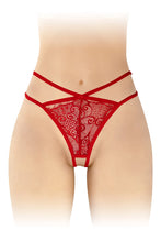 Carregar imagem no visualizador da galeria, Tanga em renda vermelha - Mylene - Fashion Secret
