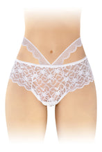 Carregar imagem no visualizador da galeria, Cueca em renda branca - Marie - Fashion Secret
