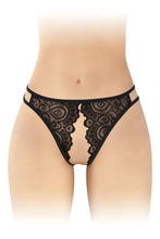 Carregar imagem no visualizador da galeria, Cueca em renda preta - Annette - Fashion Secret
