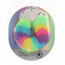 Carregar imagem no visualizador da galeria, Algemas de metal com pêlo multicolor  - Ouch! - 19.99
