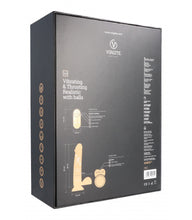 Carregar imagem no visualizador da galeria, Vibrador ultra-realístico com movimentos sobe e desce e comando - 22 cm - Preto - R13 - Virgite
