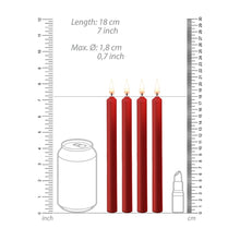 Carregar imagem no visualizador da galeria, Velas vermelhas grandes - Teasing Wax Candles - Large - Ouch!
