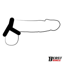 Carregar imagem no visualizador da galeria, Anel para pénis e testículos - Wake up the beast - Silicone cock ring - Beast Rings
