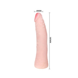 Dildo realístico - 18,5 cm - Bege - Sextoy