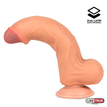 Carregar imagem no visualizador da galeria, Dildo deslizante com dupla camada 8.7” - Bege - 22cm - Slidy flesh - Intoyou
