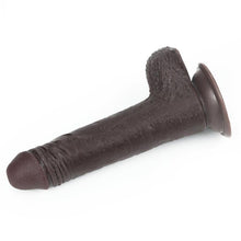 Carregar imagem no visualizador da galeria, Dildo deslizante com dupla camada 7” - Castanho - 18 cm - Sliding Skin - LoveToy
