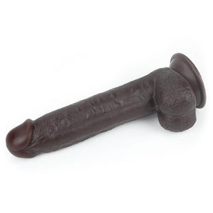 Dildo deslizante com dupla camada 9” - Castanho - 23.5 cm - Sliding Skin - LoveToy