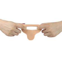 Carregar imagem no visualizador da galeria, Strap-on - Dildo para dupla penetração - 14 cm - The Ultra Soft Double
