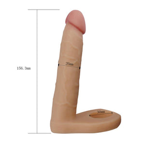 Strap-on - Dildo para dupla penetração - 14 cm - The Ultra Soft Double - Lovetoy