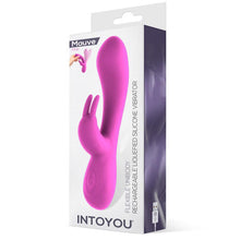 Carregar imagem no visualizador da galeria, Vibrador com Estimulador de Clitóris Totalmente Flexível - Mauve - Tarde Noche
