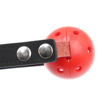 Carregar imagem no visualizador da galeria, Mordaça com bola respirável e cadeado - 4,4cm - Lo king ball gags - Latetobed
