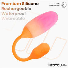 Carregar imagem no visualizador da galeria, Ovo vaginal vibratório com APP - Nexegg - Laranja e roxo - IntoYou
