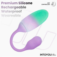 Carregar imagem no visualizador da galeria, Ovo vaginal vibratório com APP - Nexegg - Verde e roxo - IntoYou

