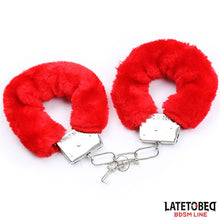 Carregar imagem no visualizador da galeria, Kit BDSM com 3 peças em vermelho - Feather bondage 3pcs set - Late to bed
