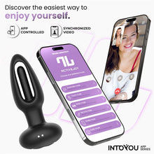 Carregar imagem no visualizador da galeria, Plug anal com vibração, movimento de língua e APP - Zack - Preto - Intoyou
